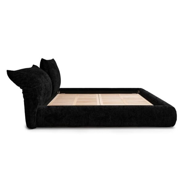 Standard Upholstered Bed with Plush Cushioned Headboard