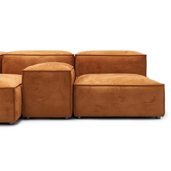 Extra Soft Modular Fabric Sofa with Customizable Configuration